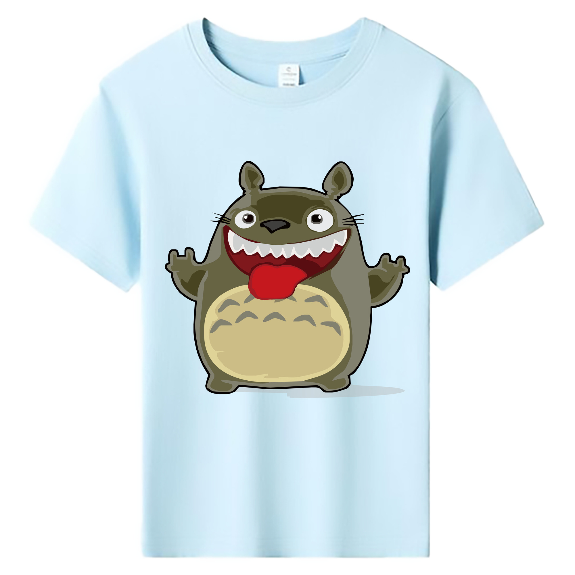 （画像用） となりのトトロ 草壁メイ 草壁サツキ My Neighbor Totoro Satsuki Kusakabe Mei Kusakabe 綿100％キッズTシャツ（フロントプリント）